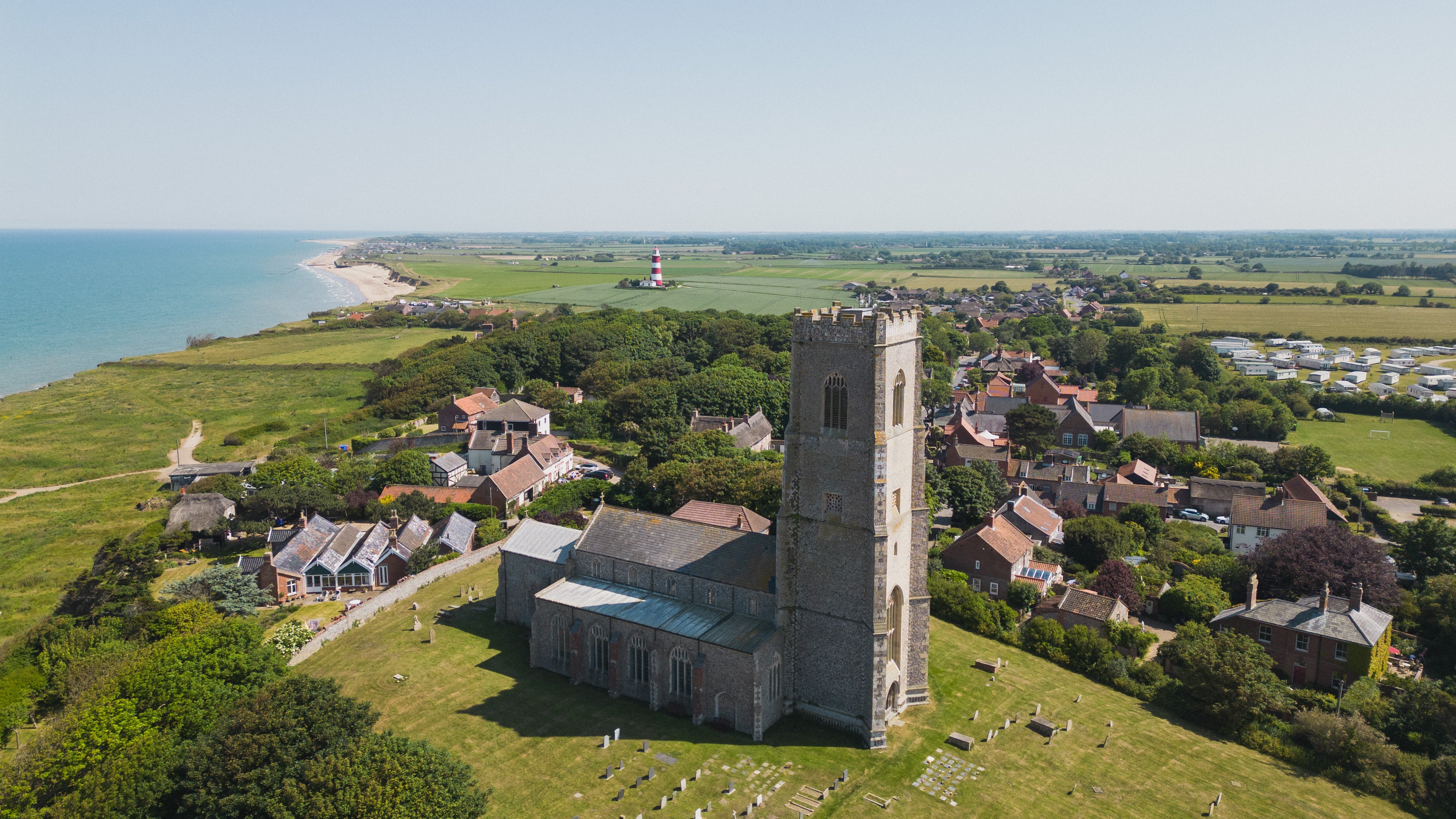 Scenic church in Norfolk
